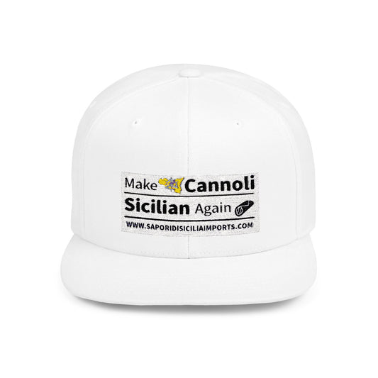 Make Cannoli Sicilian Again, Flat Bill Snapback