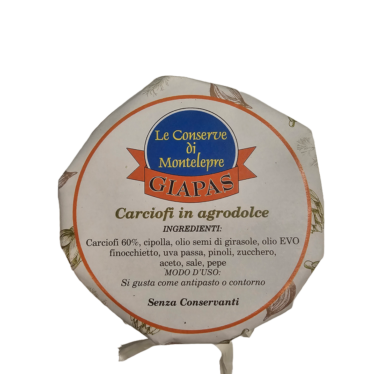 Le Conserve di Montelepre Giapas Sicilian Sweet & Sour Artichoke 280gr