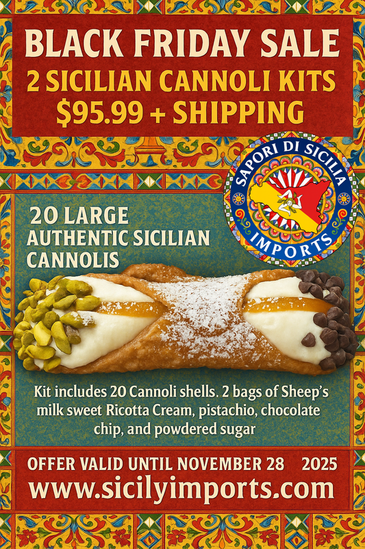 Black Friday Sale- 2 Sicilian Cannoli Kit