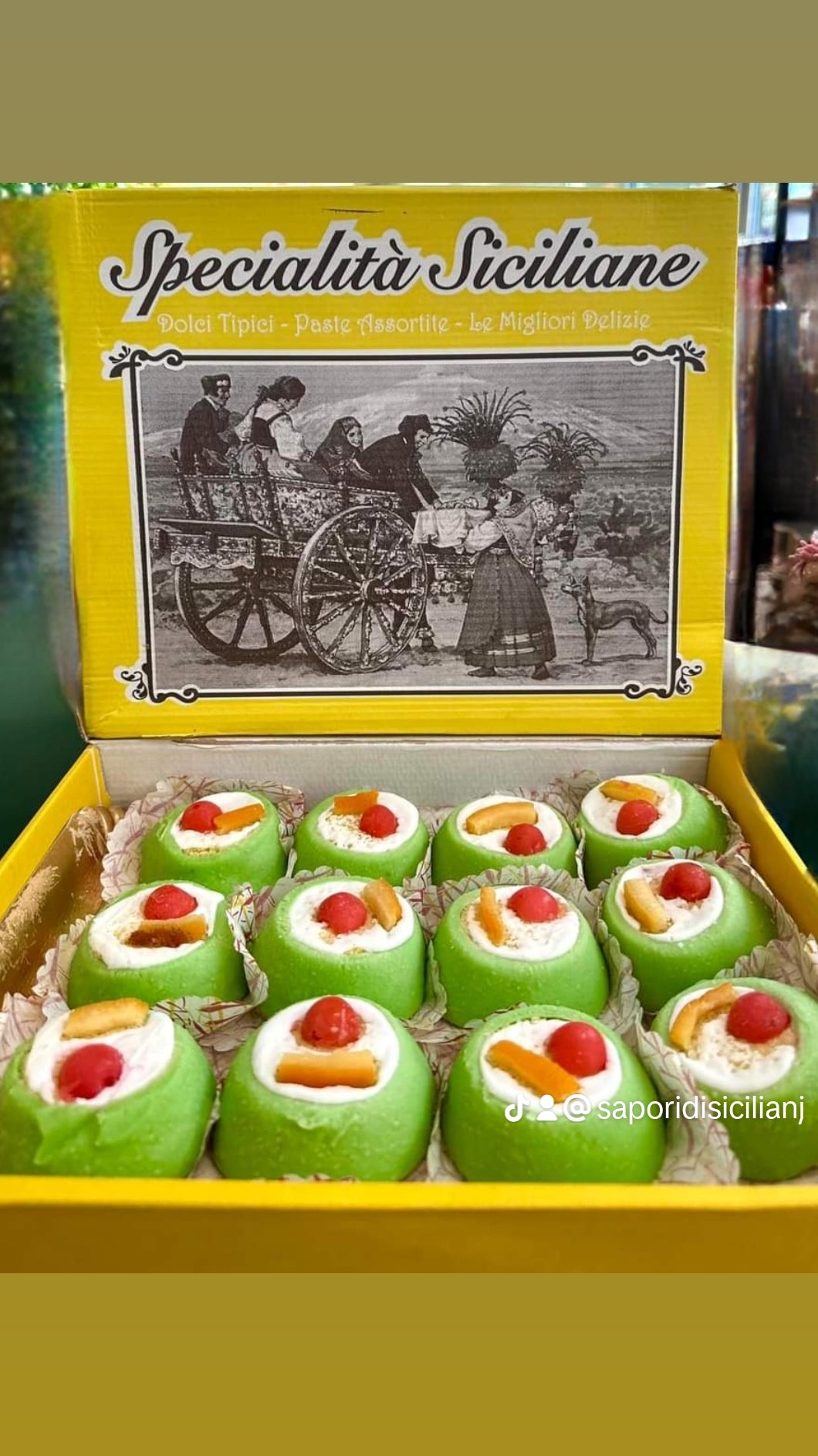 Sicilian Cassatine 4-4oz Made in Sicily