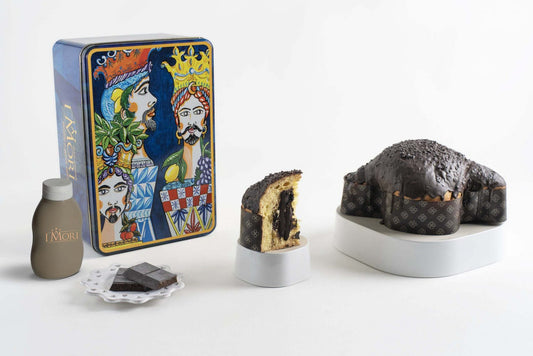 Colomba artigianale I Mori al nero modicano – Linea Mille e una notte Special Box 1Kg-2.2Lb Made in Sicily