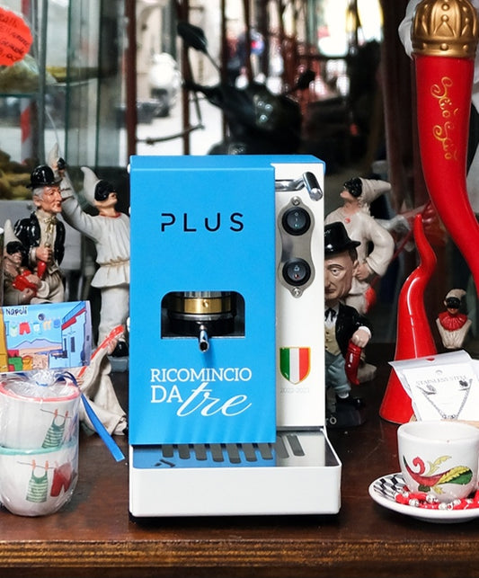 Aroma Plus Napoli Cuore Azzurro Limited Edition E.S.E. Espresso Machine