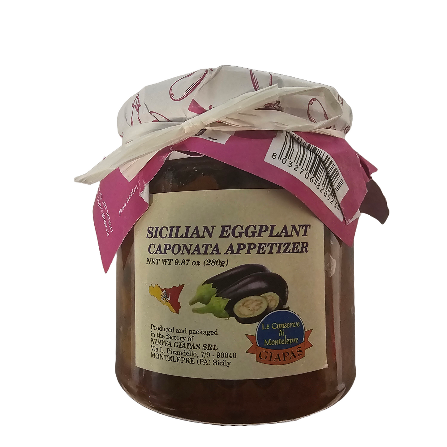 Le Conserve Di Montelepre Giapas Sicilian Eggplant Caponata