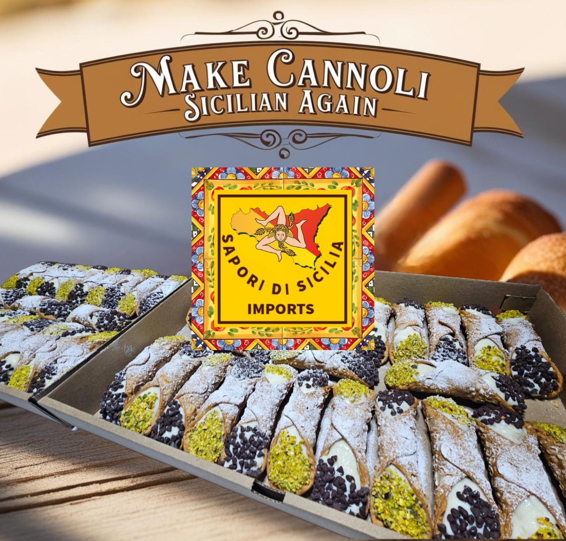 Sicilian Cannoli Kit 12 count "MADE IN SICILY"