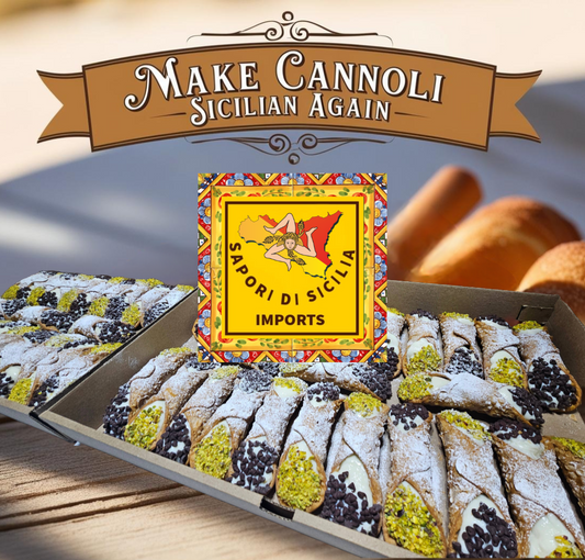 Sicilian Cannoli Kit 12 count "MADE IN SICILY"