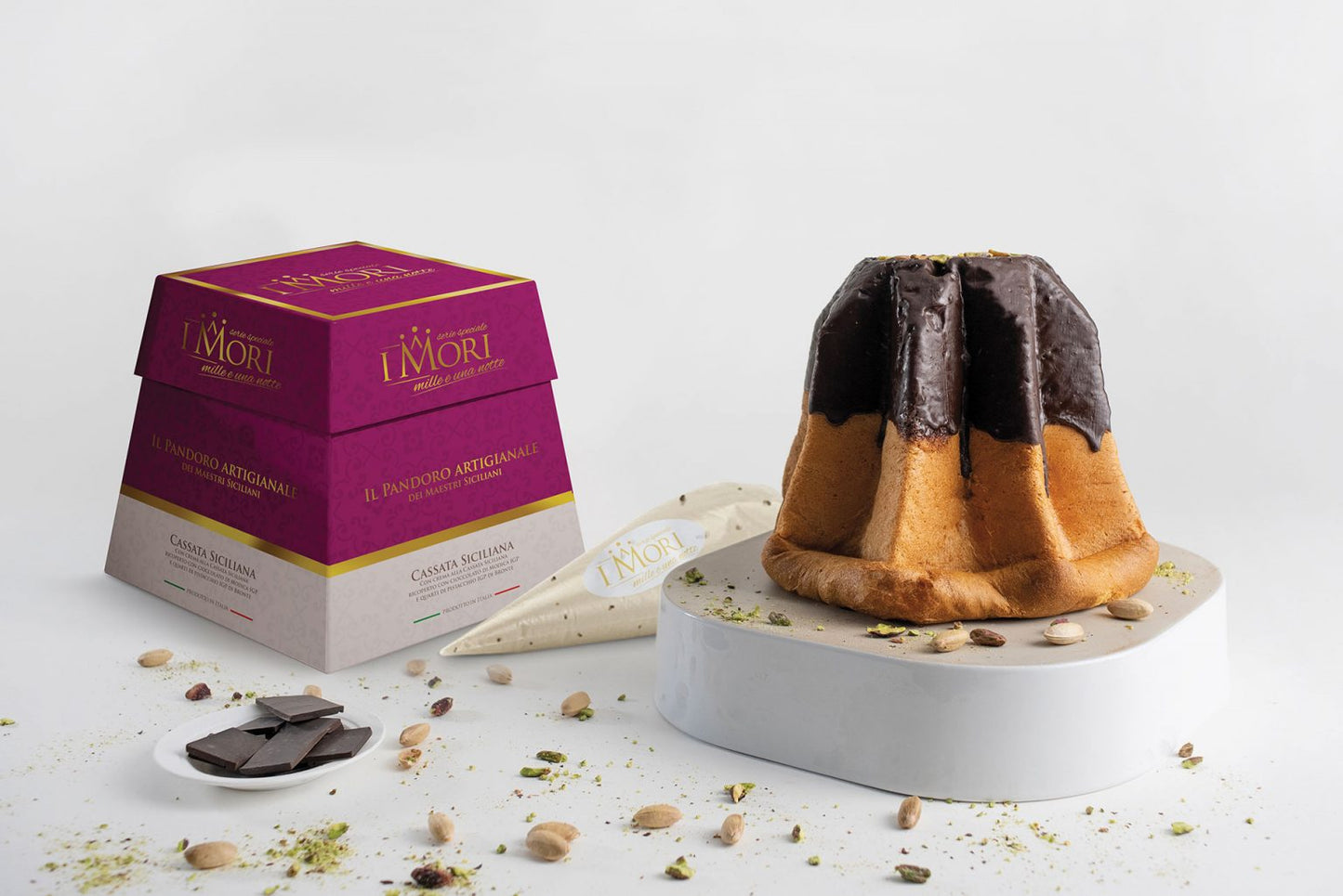 Sicilian Artisanal Pandoro Alla Cassata Siciliana - Linea Mille e una notte 1Kg