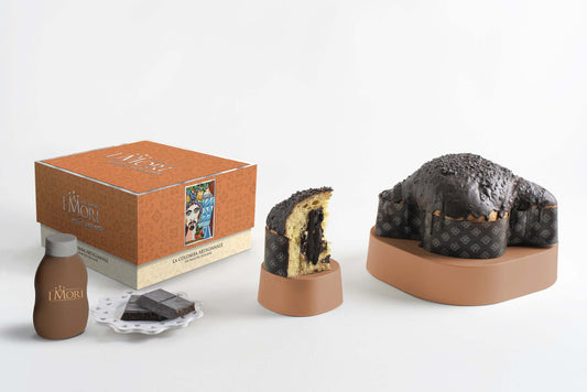 Colomba artigianale I Mori al nero modicano – Linea Mille e una notte 1Kg-2.2Lb Made in Sicily