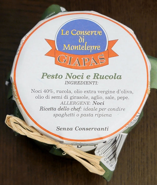Giapas Le Conserve Di Montelepre Sicilian Walnut & Arugula Pesto