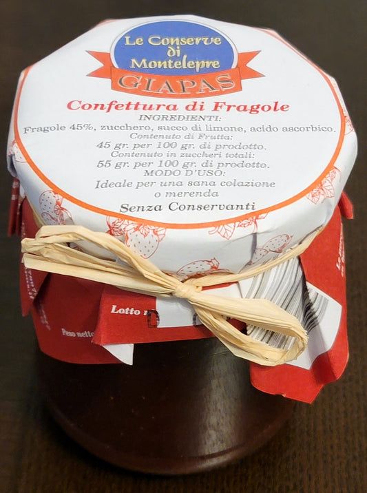 Giapas Le Conserve Di Montelepre Sicilian Strawberry Jam