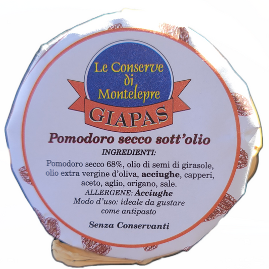 Le Conserve Di Montelepre Giapas Sicilian Sun Dried Tomatoes in Oil