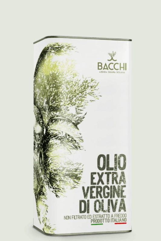 Bacchi Unfiltered Extra Virgin Olive Oil Tin, 3 Liter | 101.4 oz