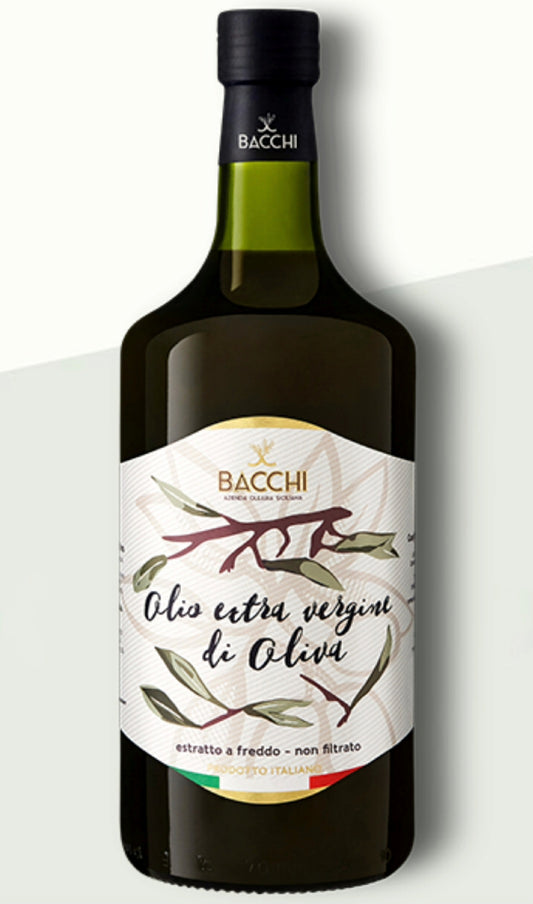 Bacchi Unfiltered Extra Virgin Olive Oil 1 Liter | 33.8 oz