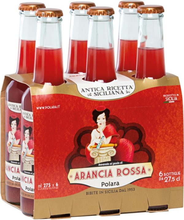 Polara Sicilian Aranciata Rossa Blood Orange Soda 6 pack