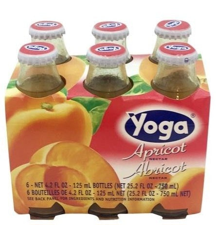 Yoga Apricot Nectar 6 Fruit Juice Bottle, 4.2 oz
